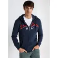 LOIS Jeans for man. 165733436 Sweatshirt with zip and hood navy (S), Casual, Cotton, Long sleeve