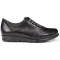 Fluchos for woman. F0354_SUNO_2NEN Black Susan leather sneakers (36), Flat, Laces, Casual