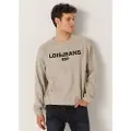 LOIS Jeans for man. 165633387 Sweatshirt Cuffs and hem Rubber 3D embroidery brown (XL), Casual, Cotton, Long sleeve
