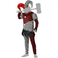 Atosa Harlequin Halloween-kostyme For Menn