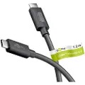 Goobay USB-C - USB-C USB-kabel 1,2 m Sort