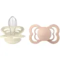 BIBS Smokk Supreme 2 PACK Silicone Ivory/Blush