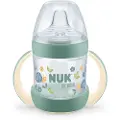 Nuk for Nature Learner-flaske i silikon Grønn 6m