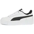 Puma Carina Street Sneakers Women, Shoes, White/Black/Silver, 38.5