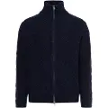 Gant for man. 8040201 Knitted cardigan with navy zip (L), Casual, Sustainable, Recycled Wool
