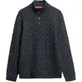 Superdry Cable Button Genser Med Høy Hals