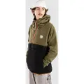 Passenger Woodland Hooded 1/2 Zip Polar Half-Zip Fleecegenser svart