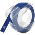Dymo - Blå, glanset - Rull (1 cm x 3,7 m) båndspoleetiketter