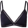 Tommy Hilfiger Tonal Logo Lace Unlined Triangle Bh