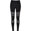 Urban Classics Crochet Lace Inset High Waist Leggings