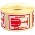 Antalis Etiket med tekst Forsigtig/Fragile 45x65mm 1000 stk/rul