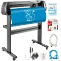 Vevor 34" vinylskjæremaskin Grunnleggende vinylplotter Kutter med stativ Plotter Justerbar kraft Hastighet Skiltproduksjon