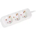 Lanberg - Flerkoplingslist - 2500 watt - inngang: power CEE 7/7 - utgangskontakter: 3 (power CEE 7/3) - 1.5 m kabel - hvit