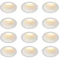 QAZQA Sett med 12 hvite nedfellbare spotter GU10 35 mm IP44 - Dept