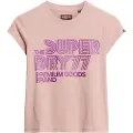 Superdry Retro Glitter Logo Cap Kortarmet T-skjorte