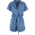 Urban Classics Light Denim Resort Playsuit