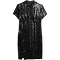 Superdry Mandarin Sequin Kort Kjole