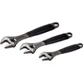 Bahco Ergo Series 90 Adjustable Center Knurled Set With Rubber Handle Skiftenøkkel 3 Enheter