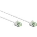 Goobay - Koblingskabel - RJ-45 (hann) til RJ-45 (hann) - 3 m - 3.8 mm - U/FTP, PiMF - CAT 8.1 - halogenfri, flertrådet, slank, ultra flexible - hvit