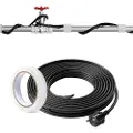 Vevor selvregulerende rørvarmekabel, 5,5 m 16,4 W/m varmebånd for rør frostbeskyttelse, vannrørvarmekabel med innebygd termostat beskytter PVC-slange, metall- og plastrør mot frysing