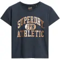 Superdry College Scripted Graphic Kortarmet T-skjorte