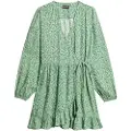 Superdry Printed Wrap Langarmet Kort Kjole