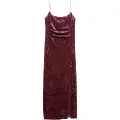 Superdry Diamonte Velvet Ermeløs Lang Kjole