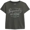 Superdry Boho Biker Script Graphic Kortarmet T-skjorte