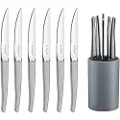 Amefa Lou Laguiole - Steaks Knive- elegant satinfinish -6 stk & kniv holder