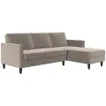 Dorel Home Dorel HomeSovesofa 3 seter med sjeselong PresleyGråSovesofaerFra Homeroom