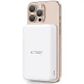 Tech-Protect PB12 LifeMag 20000mAh magnetisk trådløs strømbank - 15W - Hvit