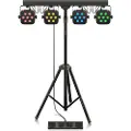 Behringer STAGE TRI LED BUNDLE ST1 4xLEDPAR med kontroller + stativ