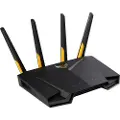 Asus TUF Gaming AX3000 V2 - Trådløs ruter 4-portssvitsj - 1GbE - Wi-Fi 6 - Dobbeltbånd
