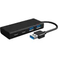 Icy Box USB-hub - 4 porter - Svart