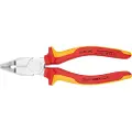 Knipex 01 06 190, Kombinasjonstang, Kromvanadiumstål, Plast, Oransje, Rød, 190 mm, 320 g