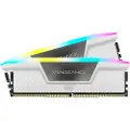 Corsair Vengeance RGB - DDR5 - sett - 32 GB: 2 x 16 GB - DIMM 288-pin - 5600 MT/s / PC5-44800 - CL40 - 1.25 V - hvit