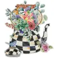 Galison MacKenzie-Childs Blooming Kettle 750 Piece Shaped Puzzle