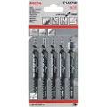 Bosch Powertools Bosch T 144 DP - Sagbladsett - for tre, kartong, kryssfinér - 5 deler - lengde: 100 mm