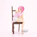 Banpresto Ram Re Zero Avslapningstid Starter Livet I En Annen Verden Figur 18 Cm
