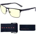 Gunnar Optiks GUNNAR Pendleton - Briller - for datamaskin, spill - full kant - ramme: skifergrå - linse: ravgul