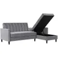 Dorel Home Dorel HomeSovesofa 3 seter med sjeselong CelineGråSovesofaerFra Homeroom