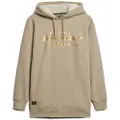 Superdry Luxe Metallic Logo Hood Langarmet Kort Kjole