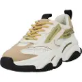 Steve madden for woman. SM19000033 Possession-E beige leather trainers -7cm platform height (36), White, 5 to 8 cm, Laces, Casual