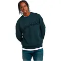 G-Star for man. D25134-D257-862 Sweatshirt Chenille G-Script Loose blue (XS), Casual, Organic Cotton, Sustainable