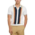 Original penguin Cotton Vert Stripe Johnny Collar Kortermet Poloskjorte