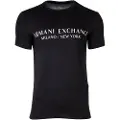 Armani Exchange for man. 8NZT72Z8H4Z1510 Regular fit navy knitted T-shirt (L), Casual, Cotton, Short sleeve