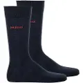 Hugo Boss for man. 50468099 Pack of 2 pairs of navy long socks (39-42), Homewear, Cotton
