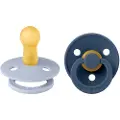 BIBS Smekker Napp 2-pakning 6-18m Dusty Blue/Steel Blue