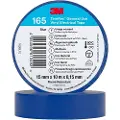 3M 165BL1E, 1 stykker, Blå, PVC, 600 V, Blister, 10 m