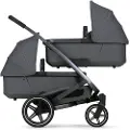 Joolz Geo3 tvillingvogn Steingrå
